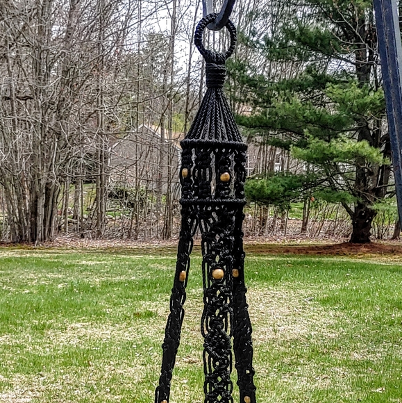 Handcrafted Macrame Birdcage Plant Hanger - Picture 3 of 8